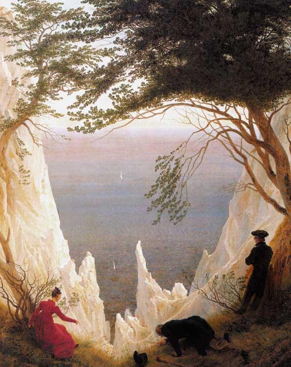 Caspar David Friedrich Chalk Cliffs on Rugen (mk09) France oil painting art